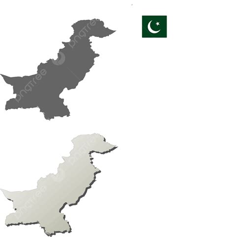 Pakistan Outline Map Set Pakistan Maps Indian Pakistan Vector, Pakistan ...