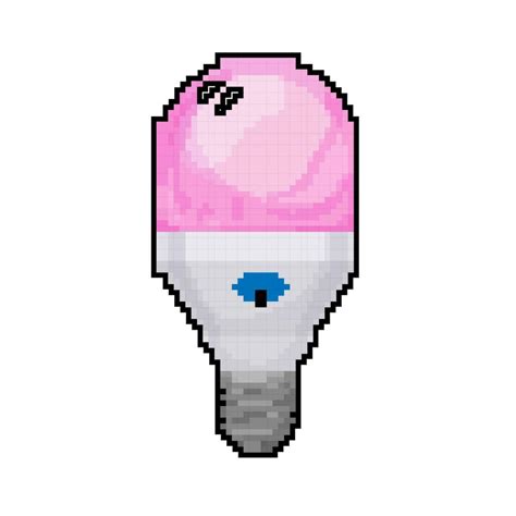 remote smart light bulb game pixel art vector illustration 23867670 ...