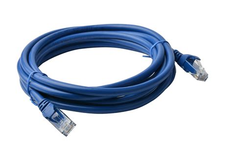 Cat 6a UTP Ethernet Cable, Snagless - 7m Blue - 8WARE