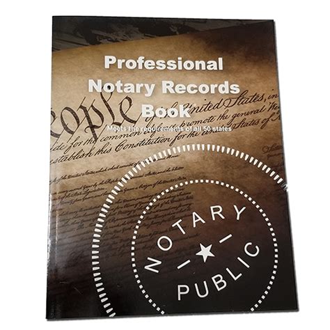 Professional Notary Records Book