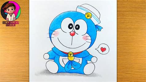 How to Draw Little Baby Doraemon step by step - Easy Drawing for ...