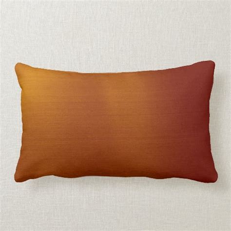 Metallic Copper Throw Pillow | Zazzle