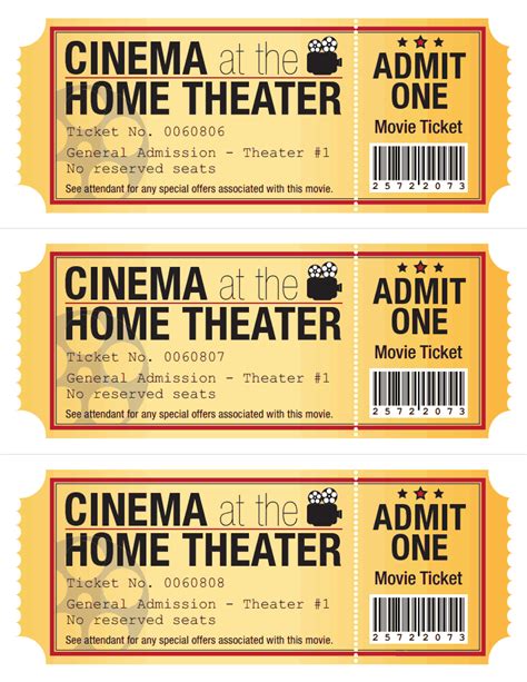 Movie Ticket.pdf - Google Drive | Movie night tickets, Movie tickets ...