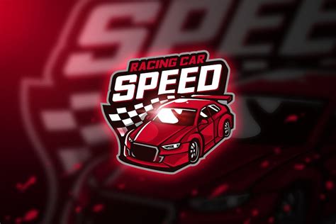 Racing car - Mascot & Esport Logo - Design Template Place