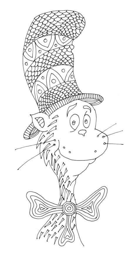 Cat in the Hat Coloring Page Free. | Dr seuss coloring pages, Coloring ...