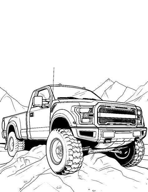 50 Truck Coloring Pages: Free Printable Sheets