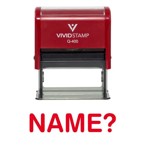 Name Self Inking Rubber Stamp - Etsy