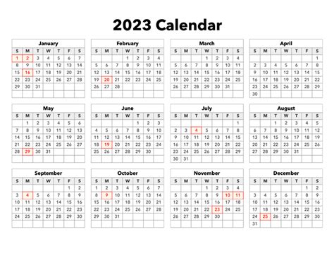 2023 Calendar With Holidays – Calendar Options