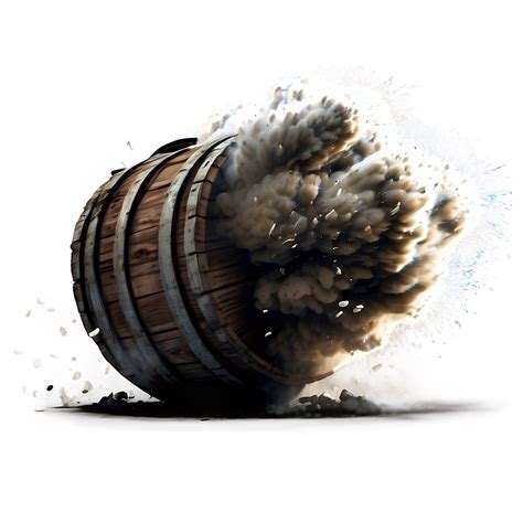 Download Gunpowder Barrel Explosion Png 04302024 | Wallpapers.com