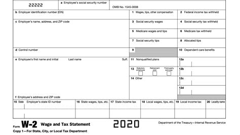 Fillable Form W 2 - Printable Forms Free Online