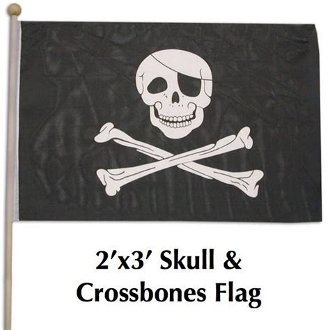 2'x3' Skull & Crossbones Flag – SkullJewelry.com - American Owned ...