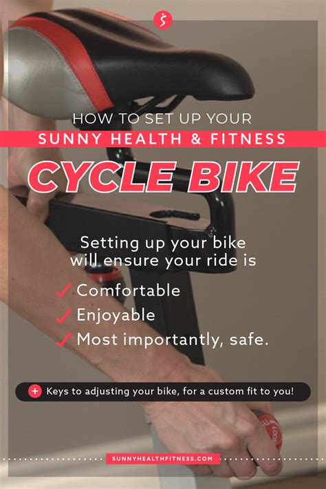 How to Set Up Your Sunny Health & Fitness Cycle Bike