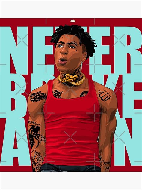 "Never Broke Again YoungBoy" Framed Art Print by olaforshow | Redbubble