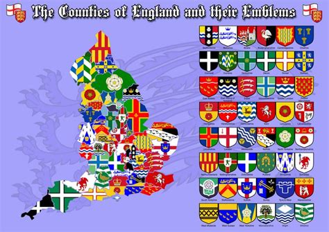 english counties flags | Counties of england, County flags, Emblems