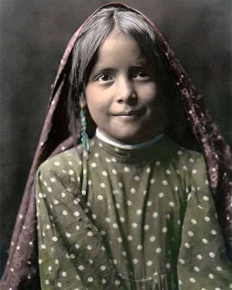 Colorized Photo: Tewa Pueblo Native American Indian Girl | Etsy ...