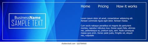 Blue Business Banner Background Trendy Banner Stock Vector (Royalty ...