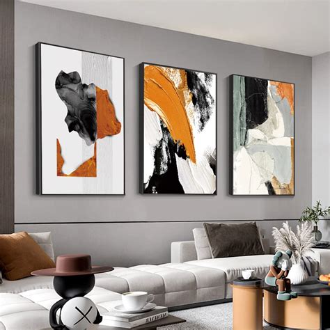 Canvas Wall Art Aesthetic Abstract Graffiti Large 24" X 16" Set of 3 ...