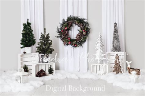 Digital Newborn Background Christmas Digital Backdrop White - Etsy UK