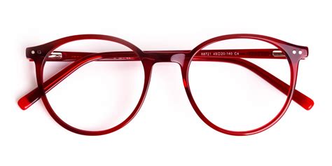 Wine & Dark Red Round Glasses Frames - BROOKE 4 - Specscart.®