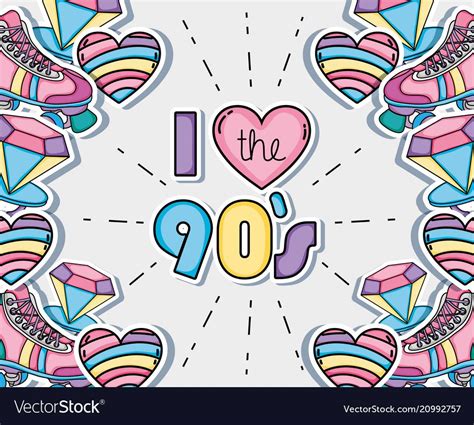 I love 90s cartoons vector image on VectorStock | 90s cartoons ...