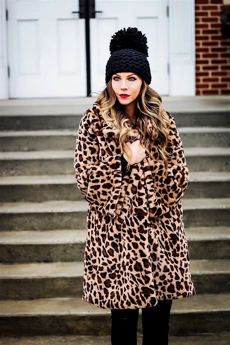 Leopard Print Faux Fur Coat - Vogue for Breakfast