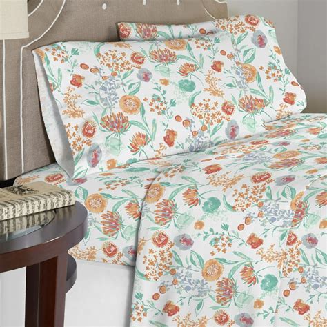 Celeste Home 190 GSM Queen Cotton Flannel Sheet Set - Walmart.com ...