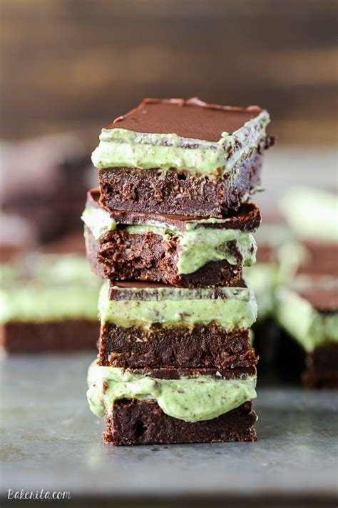 Mint Chocolate Chip Brownies (Paleo + GF) - Bakerita