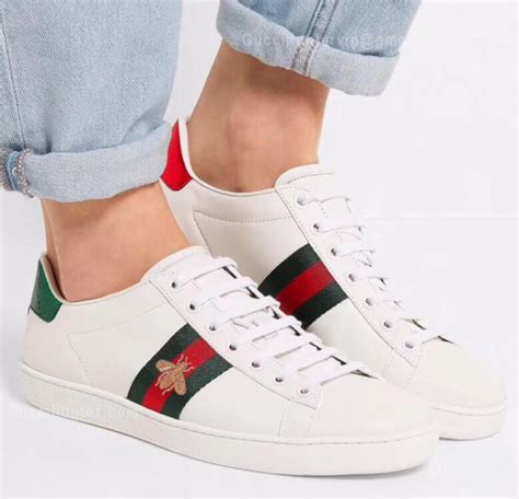 Gucci Ace Replica Embroidered Sneakers White - DreamPurses