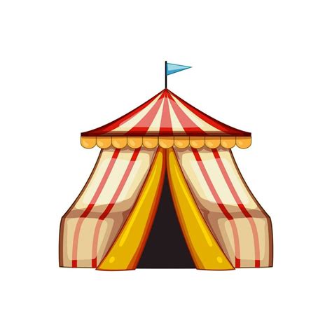 event circus tent cartoon vector illustration 34911884 Vector Art at ...