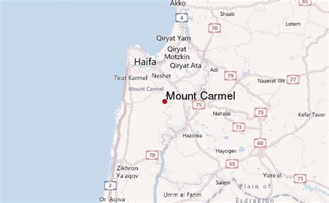 Mount Carmel Israel Map