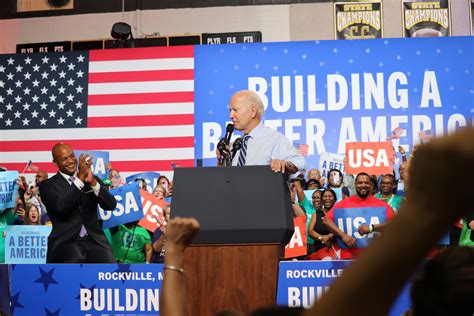 Biden fires up Democratic faithful at Rockville rally with state party ...