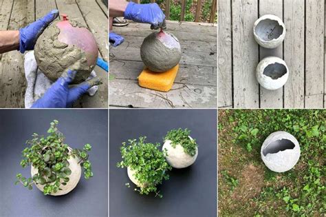 DIY Cement Planter Ideas