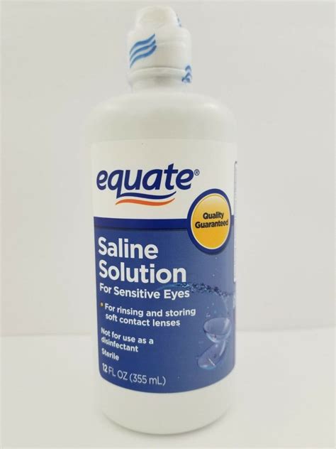 Equate Saline Solution For Sensitive Eyes Sterile 12oz - Top Shelf OTC