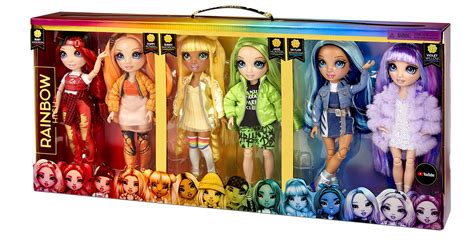 Rainbow High Original Fashion Doll Playset, 30 Pieces, 6 pack dolls set ...