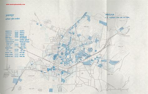 Jabalpur Existing Land Use Pattern Map PDF Download - Master Plans India