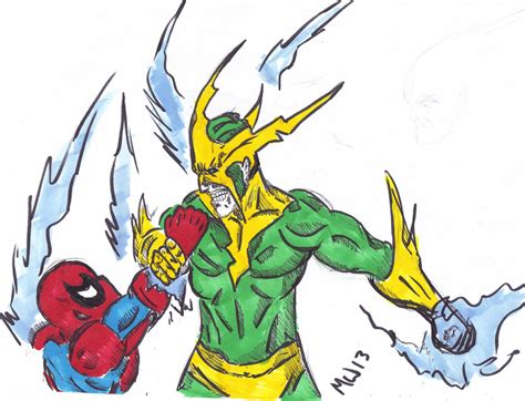 Electro vs spiderman by gonegonetheformofman on DeviantArt