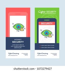 Cyber Security Banner Design Vector Stock Vector (Royalty Free ...