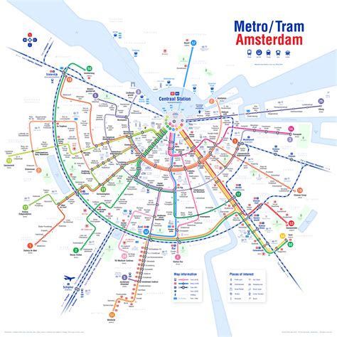 Metro Amsterdam Kaart | Kaart