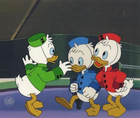 images of disney art 1987 | ... Cels of HUEY, DEWEY + LOUIE w/ Print ...