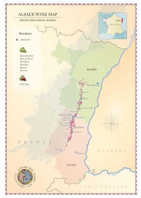 Alsace Wine Region Map » Cellar Tours