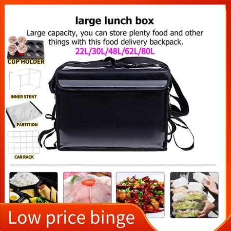 Food Delivery Box Waterproof Thermal Bag Delivery Thermal Insulated Bag ...