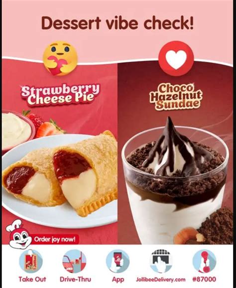 Jollibee Desserts Menu Philippines Prices 2024