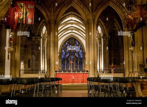 Interior, Sheffield Cathedral, Sheffield, Yorkshire, England, UK Stock ...