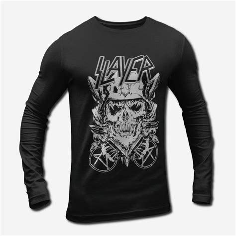 Slayer Long Sleeve T-Shirt, Thrash Metal Merch – Metal Merch T-Shirts ...