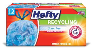 Clear Blue Recycling Bags | Hefty