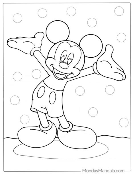 32 Mickey Mouse Coloring Pages (Free PDF Printables) | Mickey mouse ...