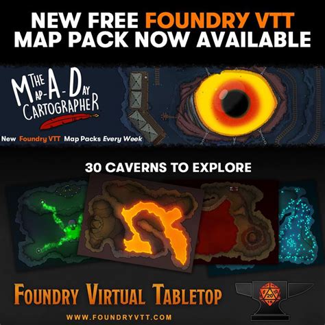 New Free Foundry VTT Map Pack by The MAD Cartographer : r/FoundryVTT