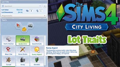 The Sims 4 Lot Traits Mod