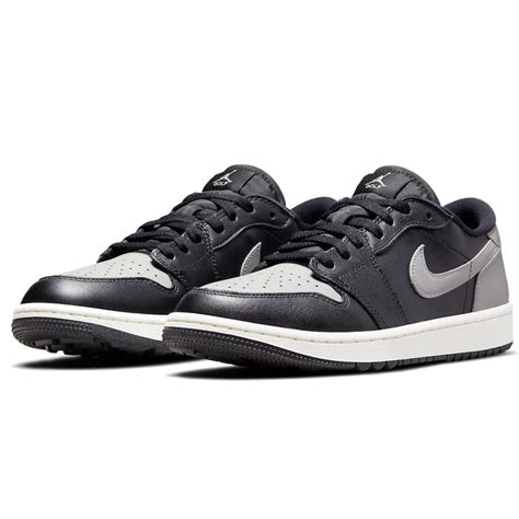 Nike Air Jordan 1 Low Golf Shoes Black/Medium Grey/Sail | Scottsdale Golf