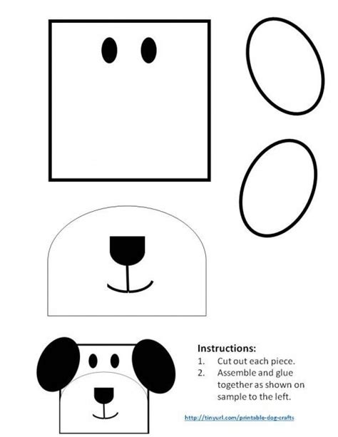 11 best Printable Dog Crafts for Kids images on Pinterest | Dog crafts ...